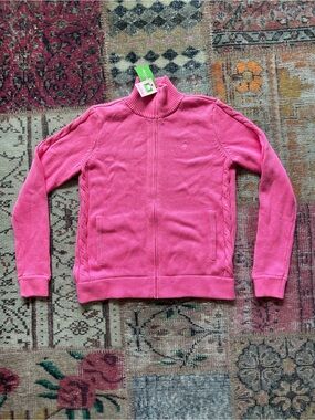 Lilly Pulitzer Hot Pink Mock Neck Sweater